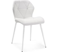 Стул Woodville Вальд экокожа белый, белый глянец 464191