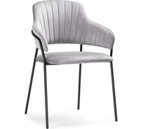 Стул Woodville Инклес серый, черный глянец 483855