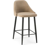 Барный стул Woodville Джама бежевый, черный матовый 448665