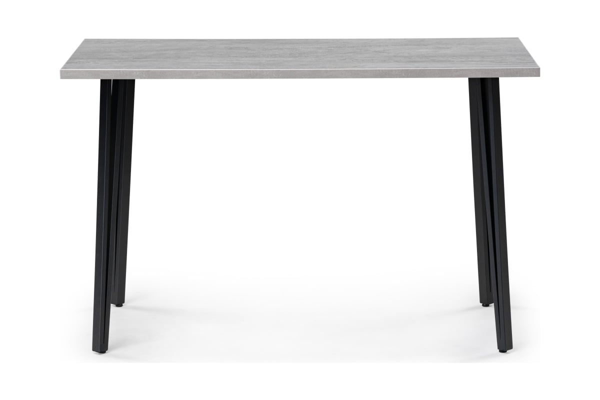 Деревянный стол Woodville Денвер Лофт 120 25 мм бетон, черный матовый ...