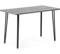 Деревянный стол Woodville Денвер Лофт 120 25 мм бетон, черный матовый 506939