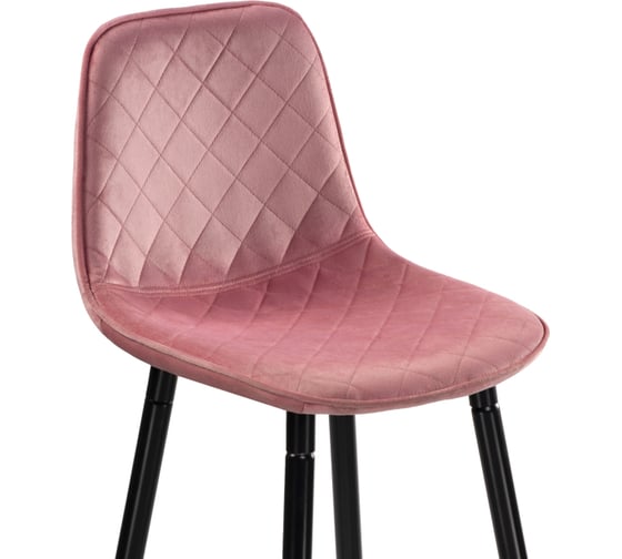 Барный стул Woodville Capri pink, black 15128