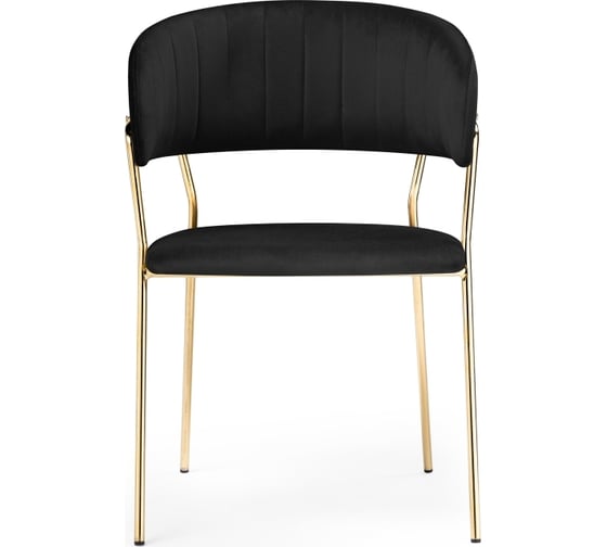 Стул Woodville Kamelia black, gold 15319