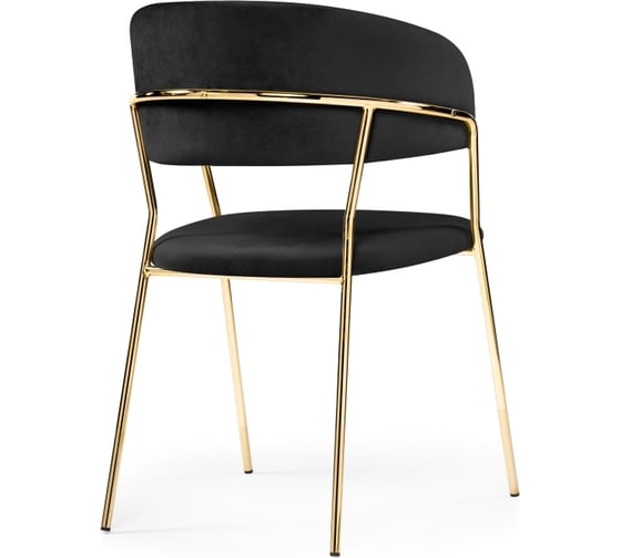 Стул Woodville Kamelia black, gold 15319