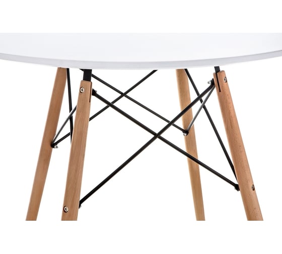 Деревянный стол Woodville Table 80 white, wood 15363