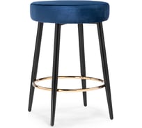 Барный стул Woodville Plato dark blue 15058