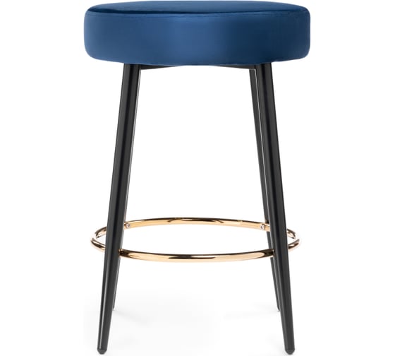 Барный стул Woodville Plato dark blue 15058