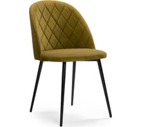 Стул Woodville Зест микровелюр 12, черный глянец 464195