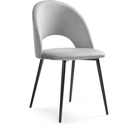 Стул Woodville Ирре confetti silver серый, черный 464204 1