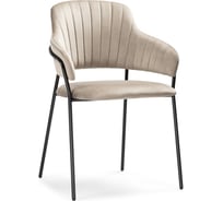 Стул Woodville Инклес дымчатый, черный глянец 483858