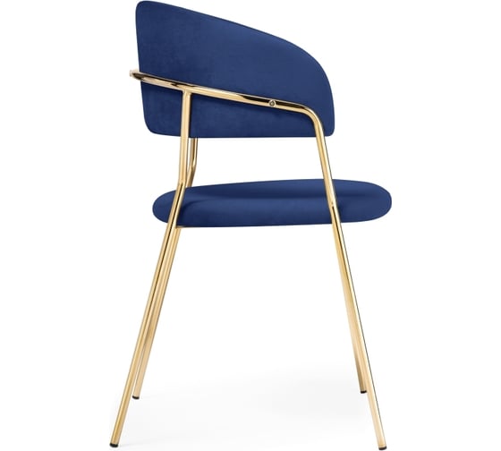 Стул Woodville Kamelia dark blue, gold 15320