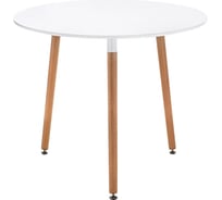 Деревянный стол Woodville Lorini 90 white, wood 15362