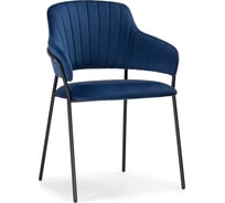 Стул Woodville Инклес синий, черный глянец 483857