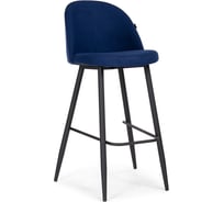 Барный стул Woodville Сондре темно-синий, черный 504192