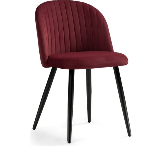 Стул Woodville Gabi 1 wine red, black 15379