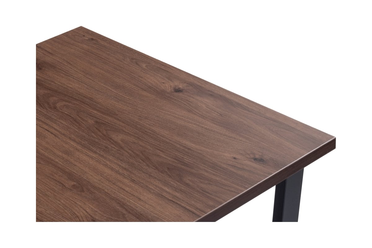 Деревянный стол Woodville Лота Лофт 120 25 мм гикори, черный матовый ...