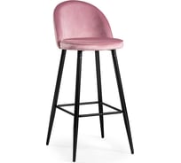 Барный стул Woodville Dodo 1 pink with edging, black 15123