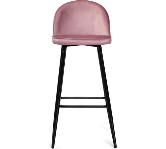 Барный стул Woodville Dodo 1 pink with edging, black 15123