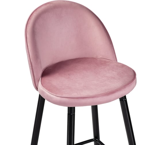 Барный стул Woodville Dodo 1 pink with edging, black 15123