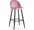 Барный стул Woodville Dodo 1 pink with edging, black 15123 1