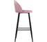 Барный стул Woodville Dodo 1 pink with edging, black 15123 3