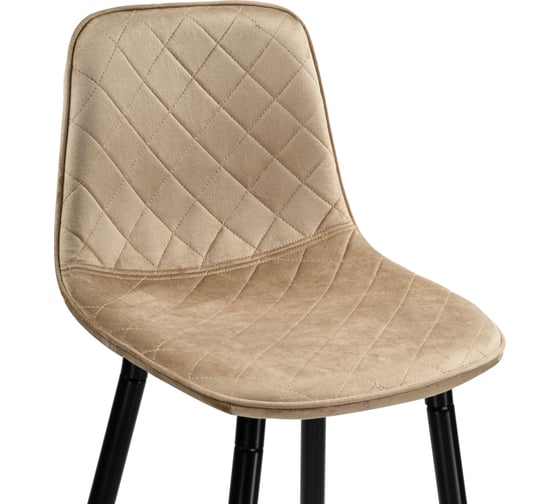 Барный стул Woodville Capri dark beige/ black 15131