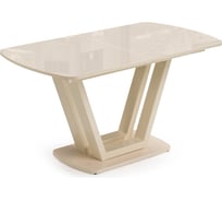 Стеклянный стол Woodville Келтик кремовый 460400