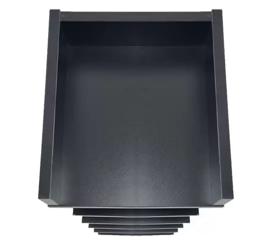Обувница-этажерка в прихожую URM 6 полок, МДФ, 88.5x25x27.5 см, черная D00608
