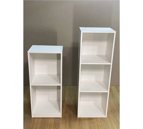 Универсальный открытый стеллаж URM 5 секций, белый 210x40x30 см S00401