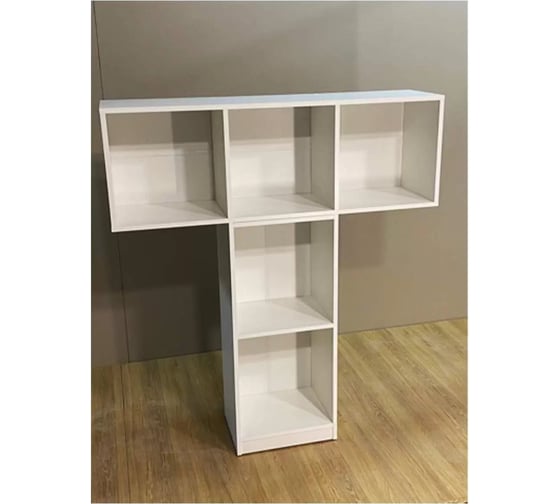 Универсальный открытый стеллаж URM 5 секций, белый 210x40x30 см S00401