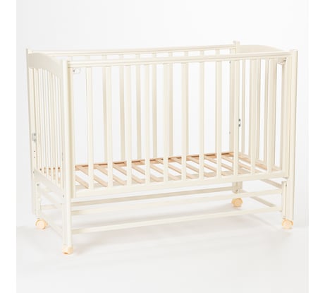 Детская кровать Mr Sandman Pocket Base 120x60 см, с маятником, из массива бука, от 0 до 5 лет, ваниль MRSPTB-02