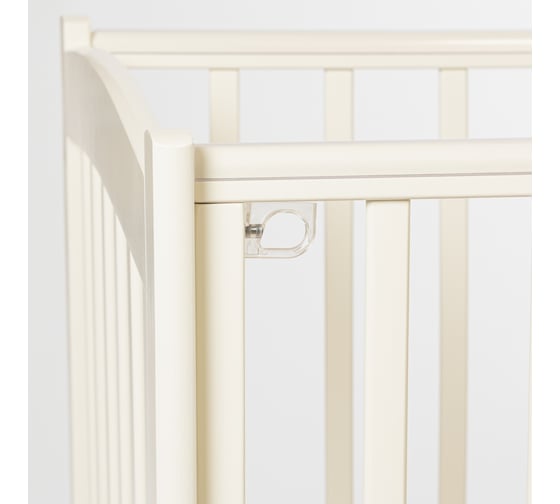Детская кровать Mr Sandman Pocket Base 120x60 см, с маятником, из массива бука, от 0 до 5 лет, ваниль MRSPTB-02