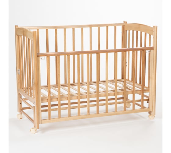 Детская кровать Mr Sandman Pocket Base 120x60 см, с маятником, из массива бука, от 0 до 5 лет, бук натуральный MRSPTB-03