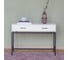 Консоль GreenWeen KARIN 1100x400x800, черный каркас, верх МДФ, цвет SNOW WHITE, 2 ящика GW-KONS-KARIN-1100B-SW 2