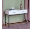 Консоль GreenWeen KARIN 1100x400x800, черный каркас, верх МДФ, цвет SNOW WHITE, 2 ящика GW-KONS-KARIN-1100B-SW 3