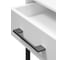 Консоль GreenWeen KARIN 1100x400x800, черный каркас, верх МДФ, цвет SNOW WHITE, 2 ящика GW-KONS-KARIN-1100B-SW 8
