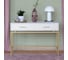 Консоль GreenWeen KARIN 1100x400x800, золотой каркас, верх МДФ, цвет SNOW WHITE, 2 ящика GW-KONS-KARIN-1100G-SW 2