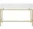 Консоль GreenWeen KARIN 1100x400x800, золотой каркас, верх МДФ, цвет SNOW WHITE, 2 ящика GW-KONS-KARIN-1100G-SW 8