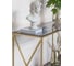 Консоль GreenWeen GARDA 1100x400x820, золотой каркас, столешница тонированное стекло, ЛДСП, орех GW-KONS-GARDA-1100G-GW 4