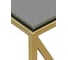 Консоль GreenWeen GARDA 1100x400x820, золотой каркас, столешница тонированное стекло, ЛДСП, орех GW-KONS-GARDA-1100G-GW 10