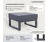 Пуф GreenWeen CAPRI 700x670x450, c подушкой, серый, алюминий GW-PUF-CAPRI-G 4
