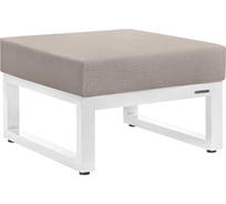 Пуф GreenWeen CAPRI 700x670x450, c подушкой, белый, алюминий GW-PUF-CAPRI-W