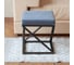 Пуф GreenWeen Chelsea 400x400x450, черный каркас, сидение велюр цвет Light Blue GW-CH400B-LB 5
