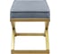Пуф GreenWeen KARIN, золотой каркас, сидение велюр Steel Gray, 600x400x450 GW-PUF-KARIN-G-SG 3