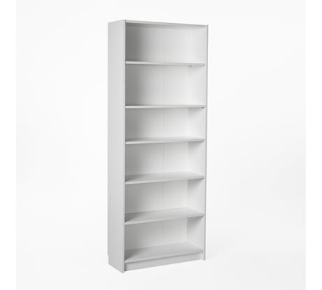 Стеллаж Гуд ЛАКК Варма 6 полок, 78x198x28, белый S00357