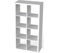 Стеллаж Гуд ЛАКК Фора 8 полок, 77x147x38, белый S00036