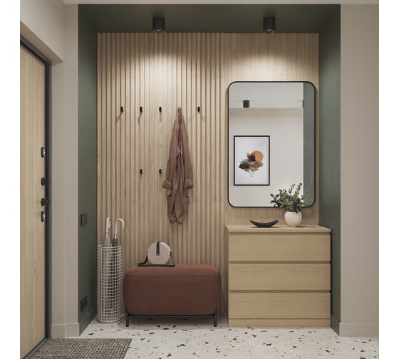 Комод Шведский Стандарт Варма, 3 ящика, 80x78x40, шпон дуб, беленый S00227