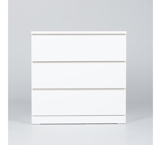 Комод Шведский Стандарт Варма, 3 ящика, 80x78x40, белый S00203