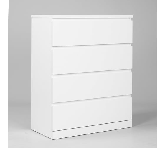 Комод Шведский Стандарт Варма, 4 ящика, 80x100x40, белый S00234