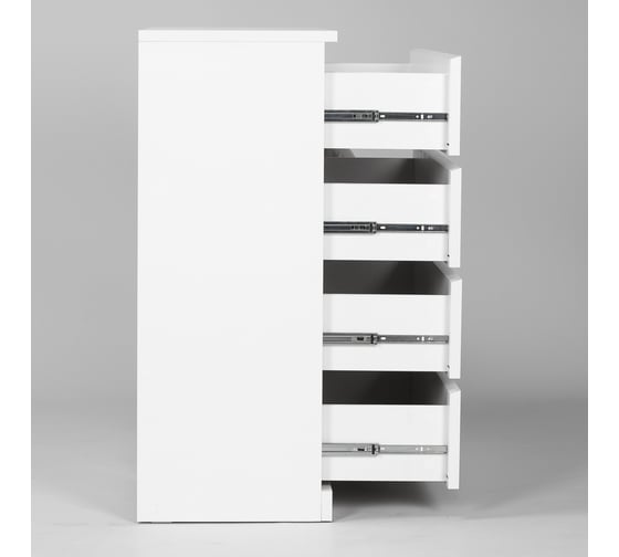 Комод Шведский Стандарт Варма, 4 ящика, 80x100x40, белый S00234